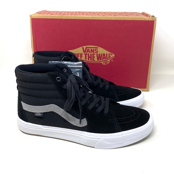 VANS BMX SK8-HI Black Gray Men’s High Top Suede Canvas Sneakers Size VN0A5JIQ9BG - Picture 5 of 10